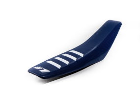 OneGripper Seat Cover Dark Blue / White - Ribbed