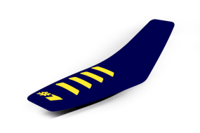 OneGripper Seat Cover Dark Blue / Yellow - Ribbed