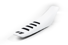 OneGripper Seat Cover White / Black - Ribbed