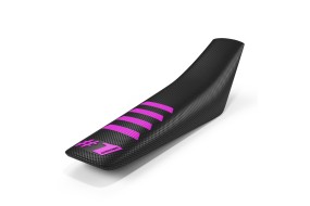 OneGripper Seat Cover Black / Pink - Ribbed