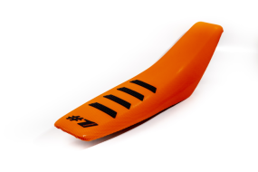 OneGripper Seat Cover Orange / Black - Ribbed
